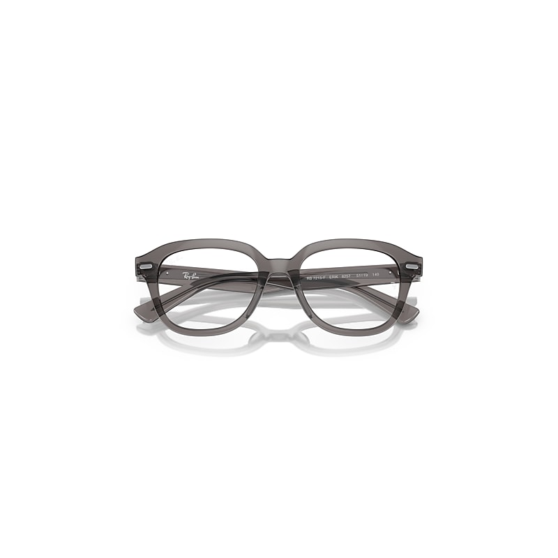 Ray-Ban Erik Optics Eyeglasses Opal Dark Grey Frame Clear Lenses Polarized 51-19