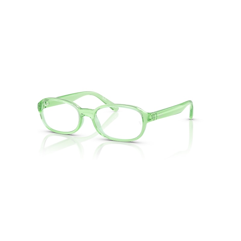 Ray-Ban Eyeglasses Children Rb1904 Optics Kids Bio-based - Transparent Green Frame Clear Lenses Polarized 44-15