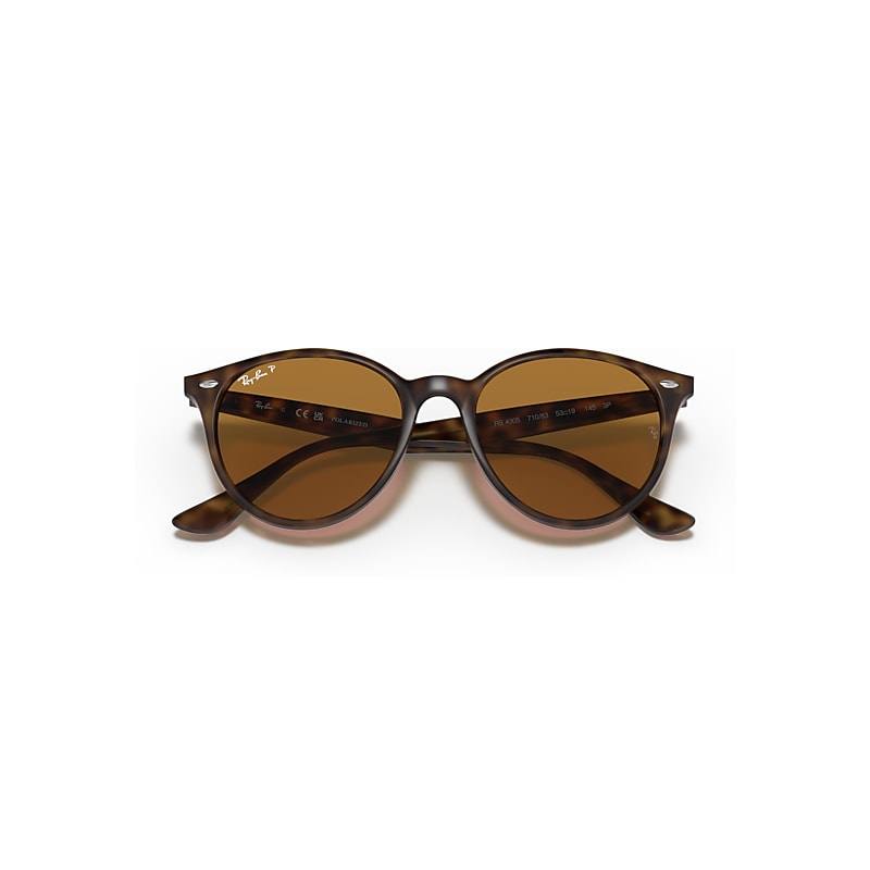 RB4305 Sunglasses in Light Havana and Brown Polarized - RB4305