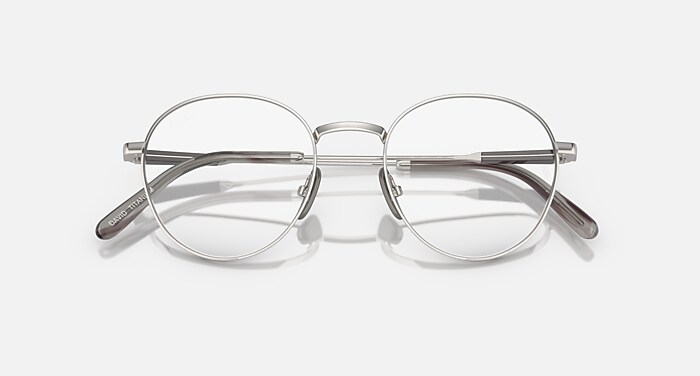 DAVID TITANIUM OPTICS Eyeglasses with Silver and Clear (51-20