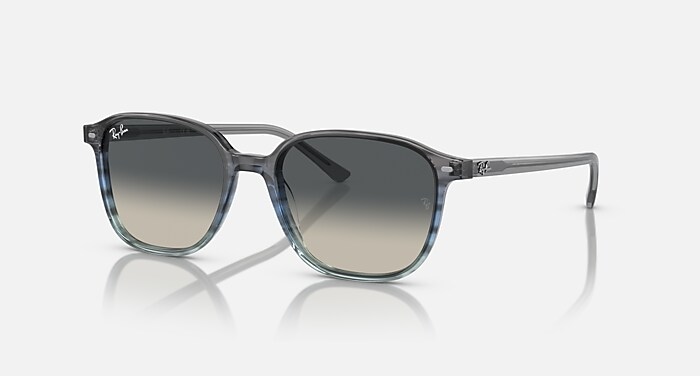LEONARD Sunglasses in Striped Grey & Blue and Grey (55-18