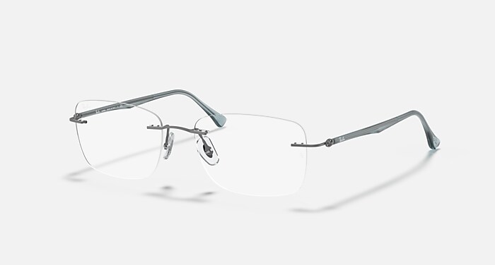 RB8725 OPTICS Polarized Eyeglasses with Gunmetal and Clear (52-17