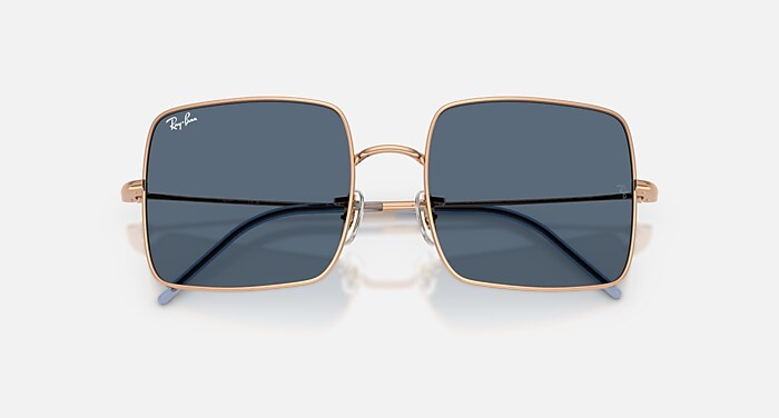 SQUARE 1971 REVERSE Sunglasses in Rose Gold and Dark Blue (54-19