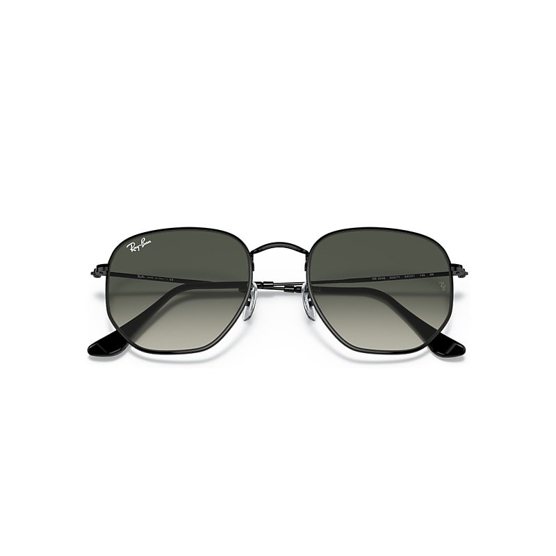 HEXAGONAL Sunglasses in Black and Grey Gradient (54-21) - RB3548