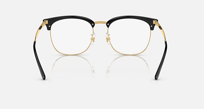 【美品】Ray-Ban RB5173 2000 メガネ・サングラス RB7318D OPTICS Eyeglasses with Black On Gold and Clear (54-19
