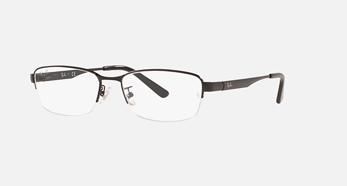 RB6453 OPTICS メガネ ブラック と クリア (55-17) - RB6453D