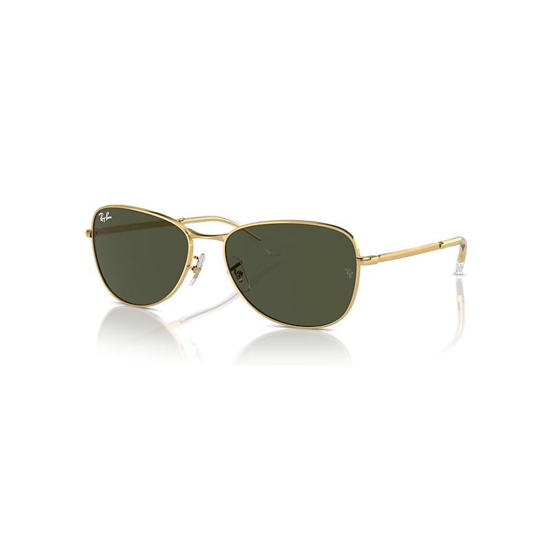 Ray-Ban Sunglasses   - Arista Gold Frame Green Lenses 56-17, RB3733