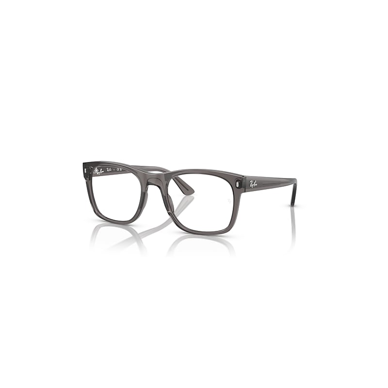 Ray-Ban Rb7228 Optics  Opal Dunkelgrau Fassung Klar Glas Polarisiert 55-21