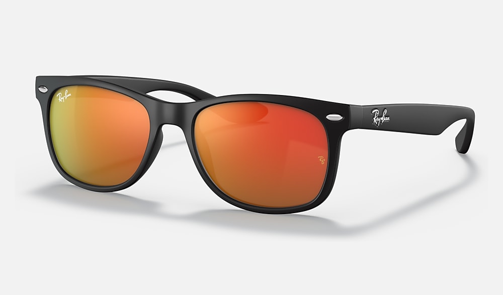 NEW WAYFARER KIDS サングラス ブラック と オレンジ (50-15
