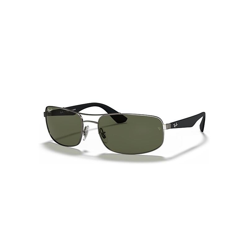 Ray-Ban Sunglasses Men's  - Gunmetal Frame Green Lenses Polarized 61-17, RB3527