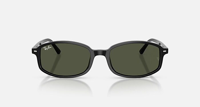 Ray-Ban  ブラックサングラス レイバン公式ストア】 Ray-Ban® SAM サングラス | ブラック X グリーン