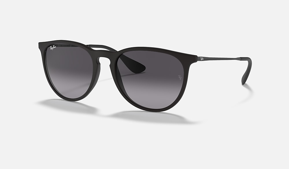 ERIKA CLASSIC Sunglasses in Rubber Black and Grey Gradient