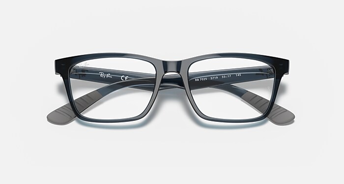RB7025 OPTICS Polarized Eyeglasses with Blue and Clear (53-17