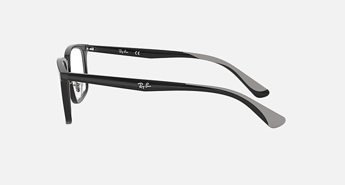RB7148 Polarized Eyeglasses with Black and Clear (54-19) - RB7148