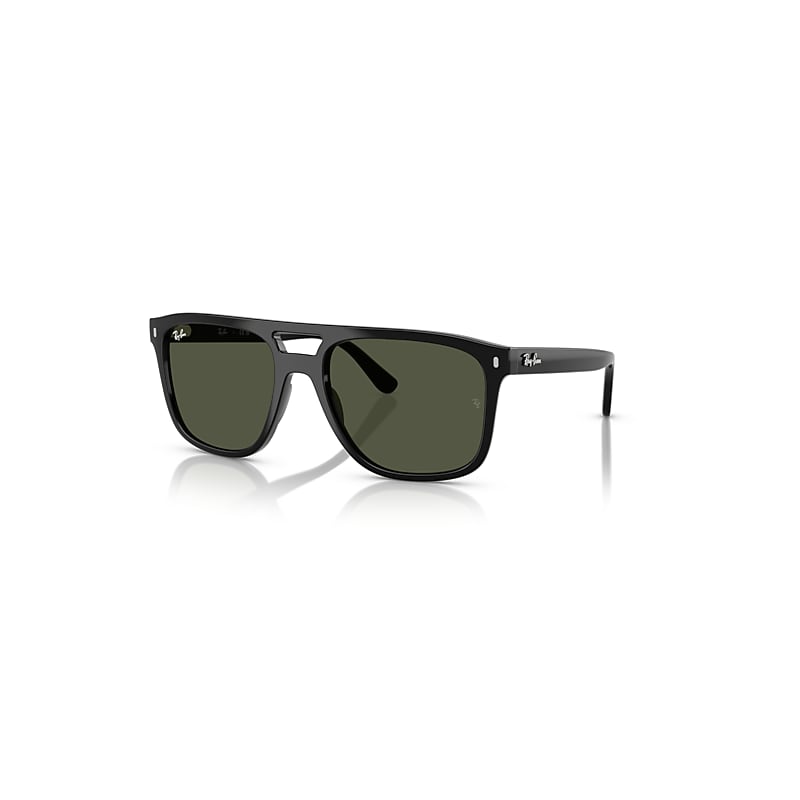 Ray-Ban Sunglasses   - Black Frame Green Lenses 55-20, RB2213