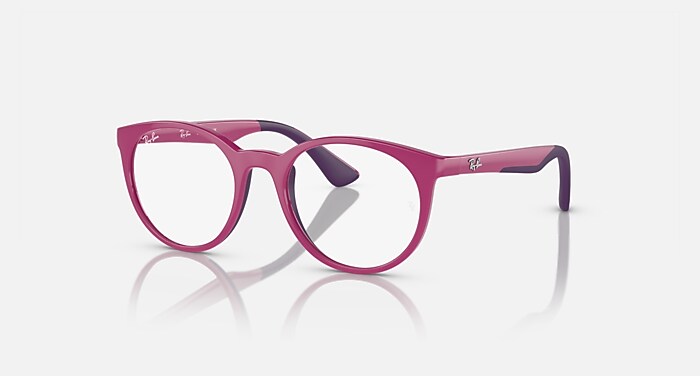 RB1628 OPTICS KIDS BIO-BASED Eyeglasses with Fuchsia On Violet