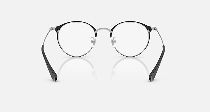 RB6378 OPTICS メガネ シルバー上にブラック と Demo Bio (51-21