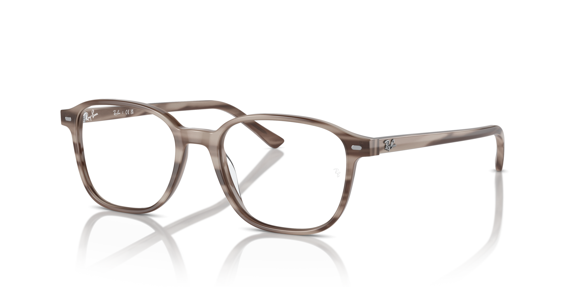 LEONARD OPTICS Eyeglasses with Striped Grey Frame - RB5393 | Ray