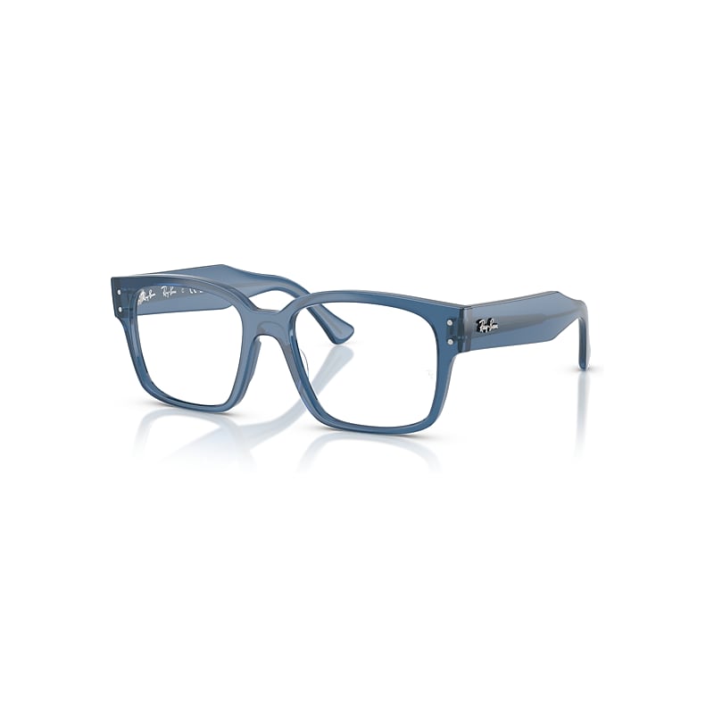 Ray-Ban Eyeglasses Unisex Laurene Optics Bio-based - Transparent Blue Frame Clear Lenses Polarized 51-18