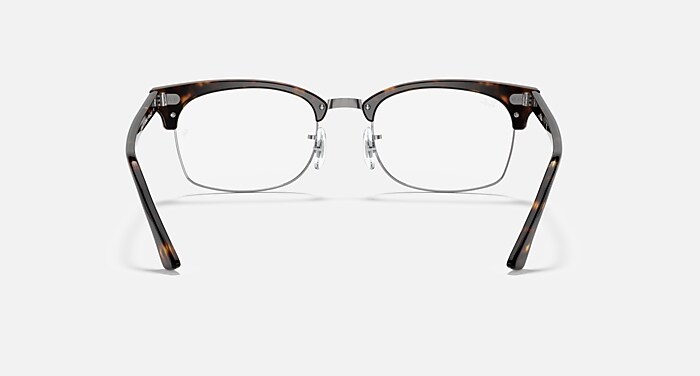 CLUBMASTER SQUARE OPTICS Eyeglasses with Havana and Clear (52-21