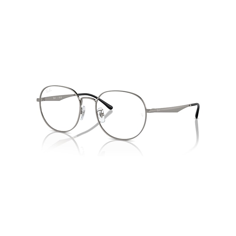 Ray-Ban Eyeglasses Unisex Rb6517d Optics - Gunmetal Frame Clear Lenses Polarized 55-19