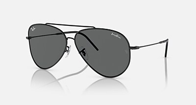 LENNY KRAVITZ X AVIATOR REVERSE サングラス ブラック と