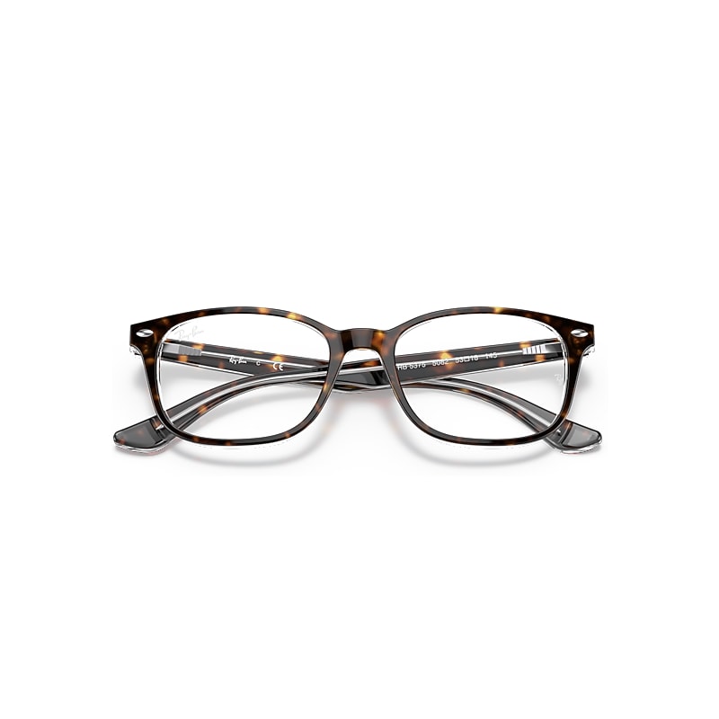 Ray-Ban Rb5375 Optics Optical Tortoise Frame Clear Lenses Polarized 51-18