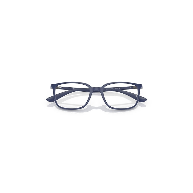 Ray-Ban Rb7208 Optics Optical Blue Frame Clear Lenses Polarized 52-18