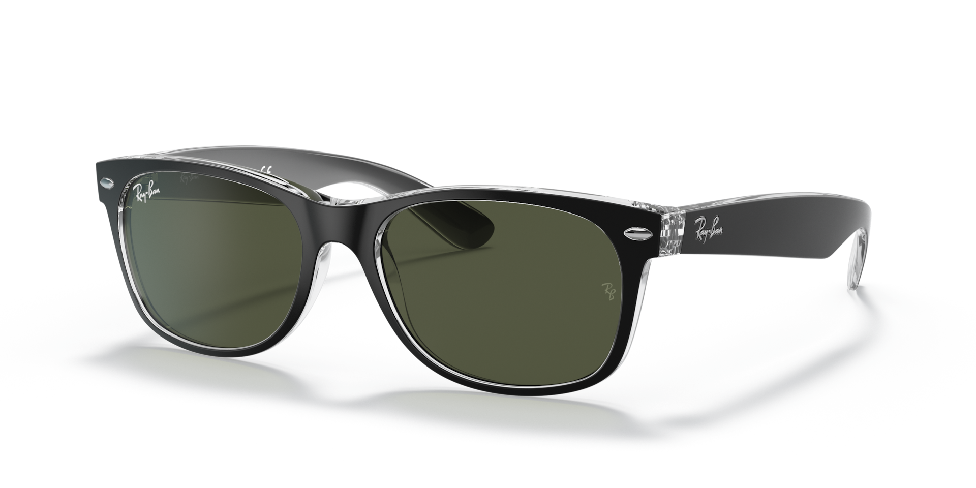 NEW WAYFARER COLOR MIX Sunglasses in Black On Transparent and G-15