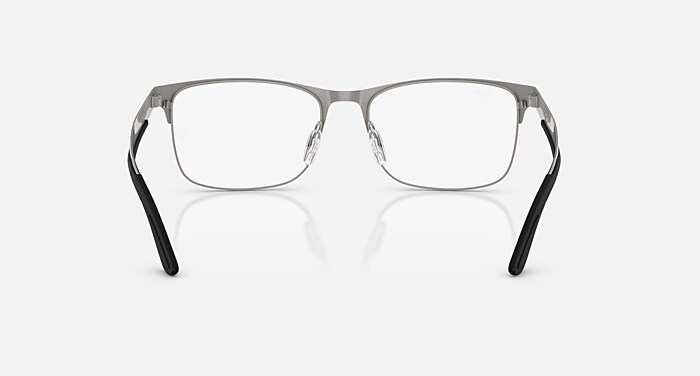 RB7550 OPTICS Eyeglasses with Gunmetal and Clear (55-18) - RB7550