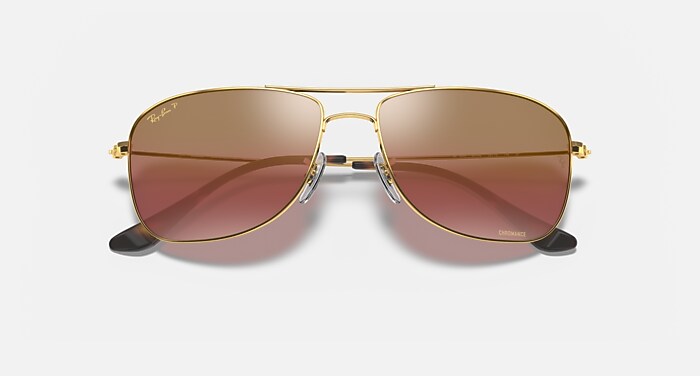 RB3543 POLARIZED+ LENSES Sunglasses in Arista Gold and Purple