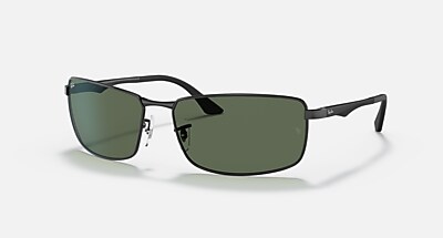 RB3498 Sunglasses in Black and G-15 Green Polarized - RB3498 | Ray
