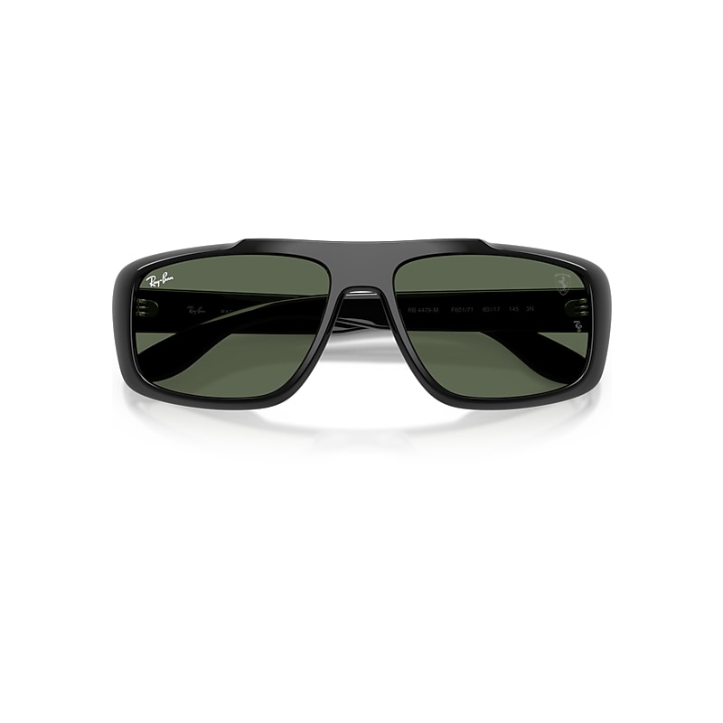 Ray-Ban Rb4479m Scuderia Ferrari Collection Sunglasses Black Frame Green Lenses 60-17
