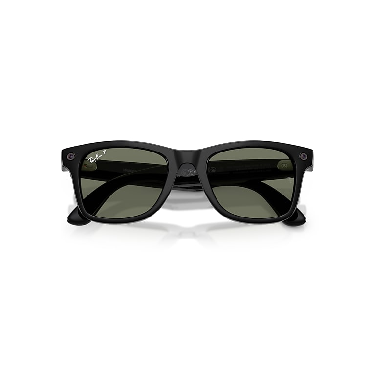 (gen 3) Ray-Ban Meta Wayfarer Black Frame Green Lenses AI Glasses