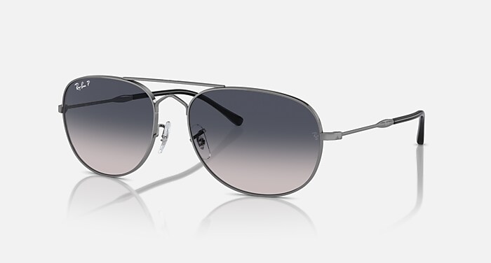 BAIN BRIDGE Polarized Sunglasses in Gunmetal and Blue Polarized