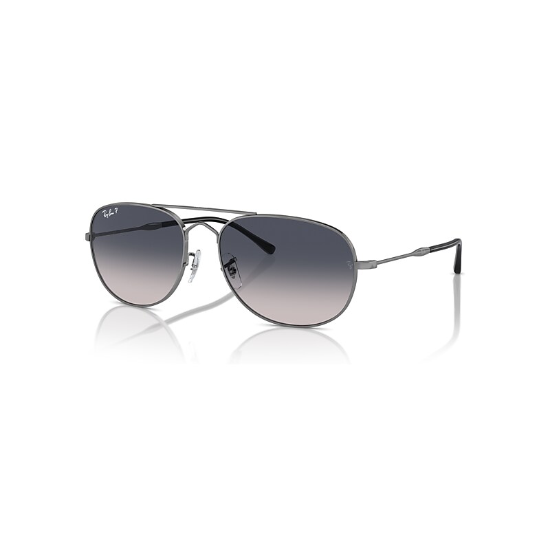 Ray-Ban Unisex Sunglass Bain Bridge - Frame color: Gunmetal, Lens color: Blue Polarized - Image 4