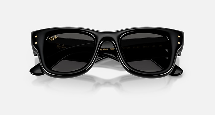 WAYFARER PUFFER Sunglasses in Black and Ultra Black - RB4940  display picture 3