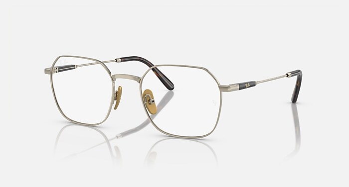 JIM TITANIUM OPTICS Eyeglasses with Light Brown and Clear (53-20