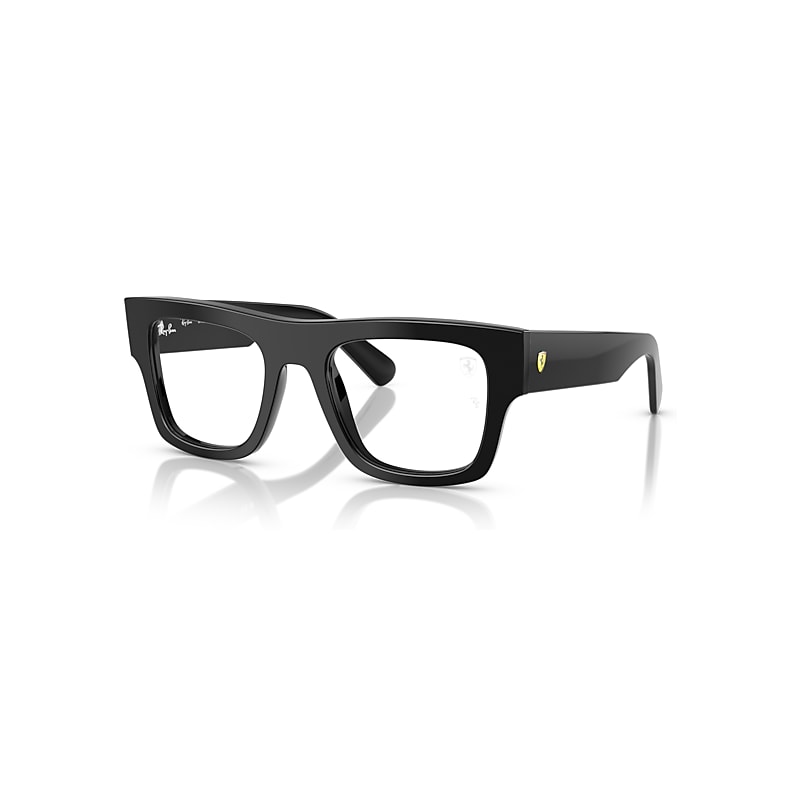 Ray-Ban Eyeglasses Unisex Rb5517m Optics Scuderia Ferrari Collection - Black Frame Clear Lenses Polarized 51-21