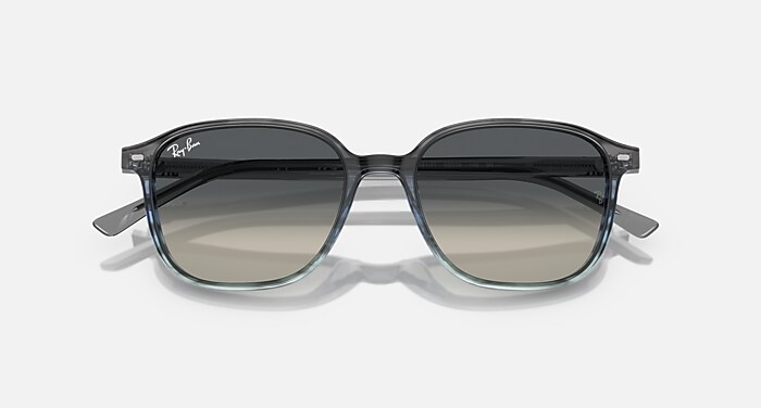 LEONARD Sunglasses in Striped Grey & Blue and Grey (55-18