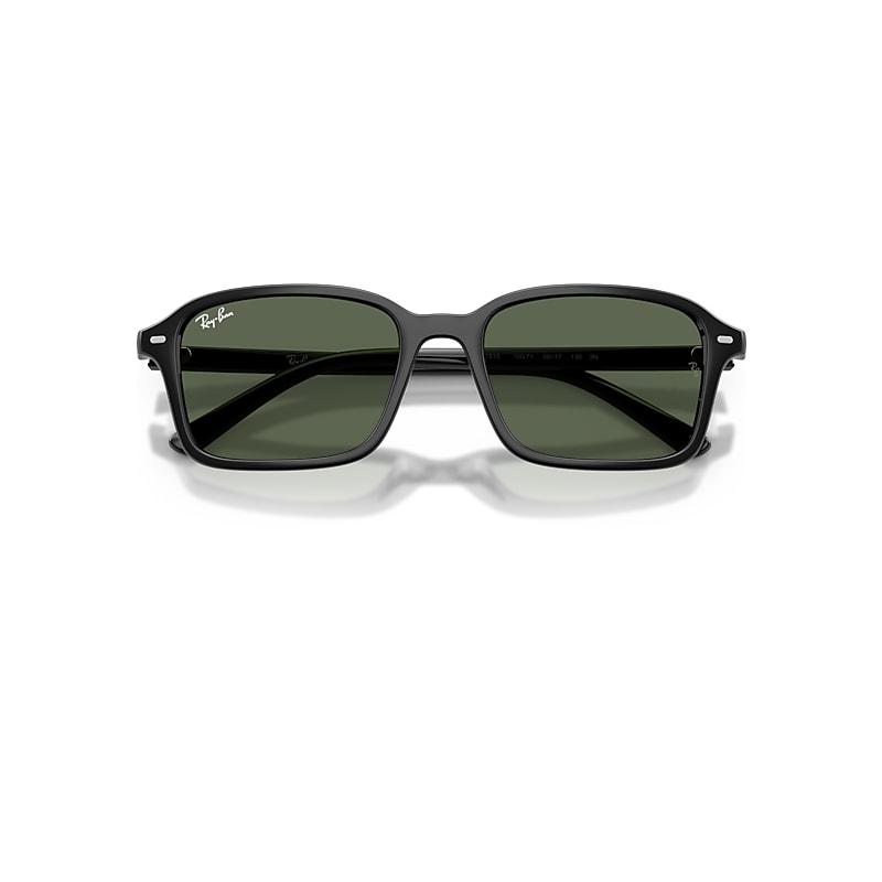 Ray-Ban Rb9131s Kids Sunglasses Black Frame Green Lenses 50-17