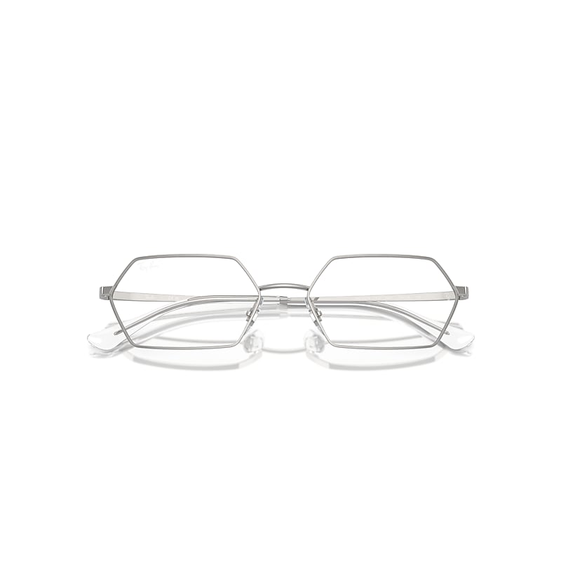 Ray-Ban Eyeglasses Silver Frame Lenses Polarized 56-18