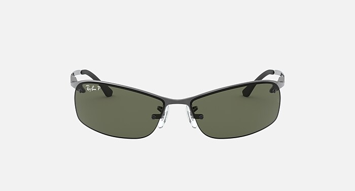 RB3183 Sunglasses in Gunmetal and G-15 Green Polarized - RB3183