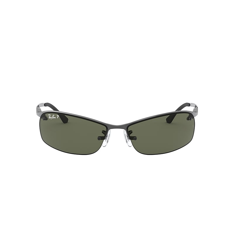 Ray-Ban Rb3183 Sunglasses Gunmetal Frame Green Lenses Polarized 63-15