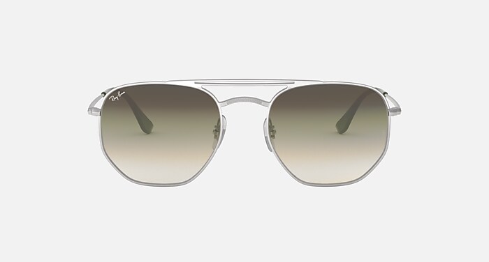 RB3609 Sunglasses in Silver and Green Gradient Mirror - RB3609