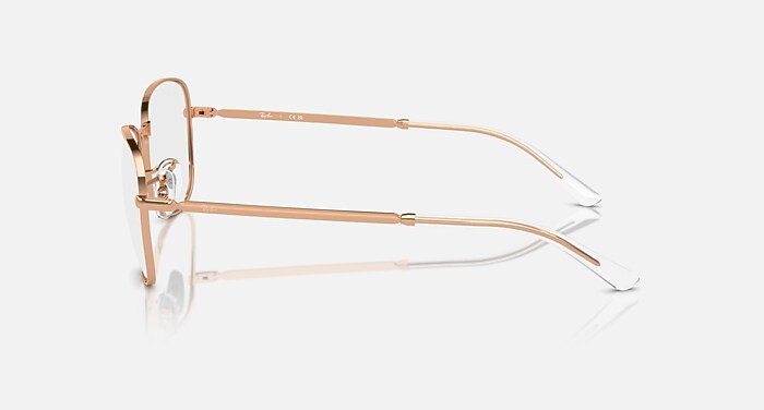 RB3733V OPTICS Eyeglasses with Rose Gold and Clear (54-17
