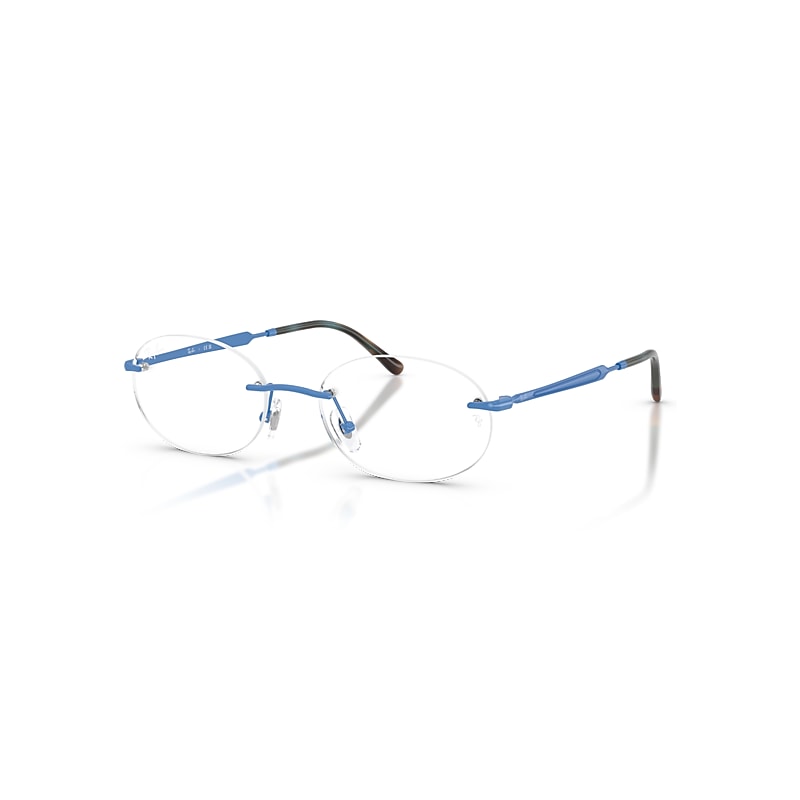 Ray-Ban Eyeglasses   Optics - Light Blue Frame Clear Lenses Polarized 52-18, RB3767V