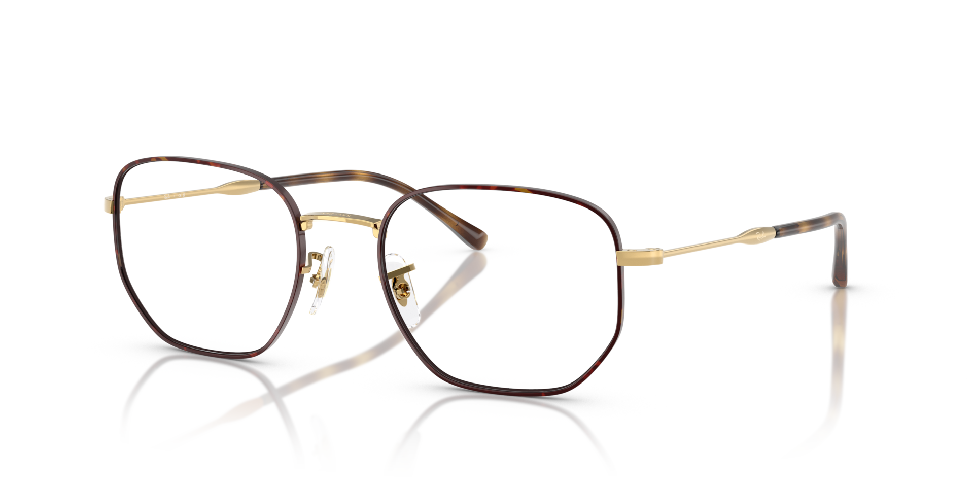 RB6496 OPTICS Eyeglasses with Havana On Arista and Clear (51-20