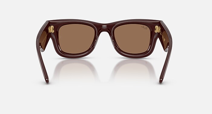 WAYFARER PUFFER Sunglasses in Dark Brown and Dark Brown - RB4940