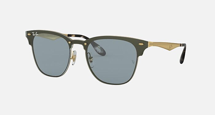 BLAZE CLUBMASTER Sunglasses in Gold and Blue Classic - RB3576N
